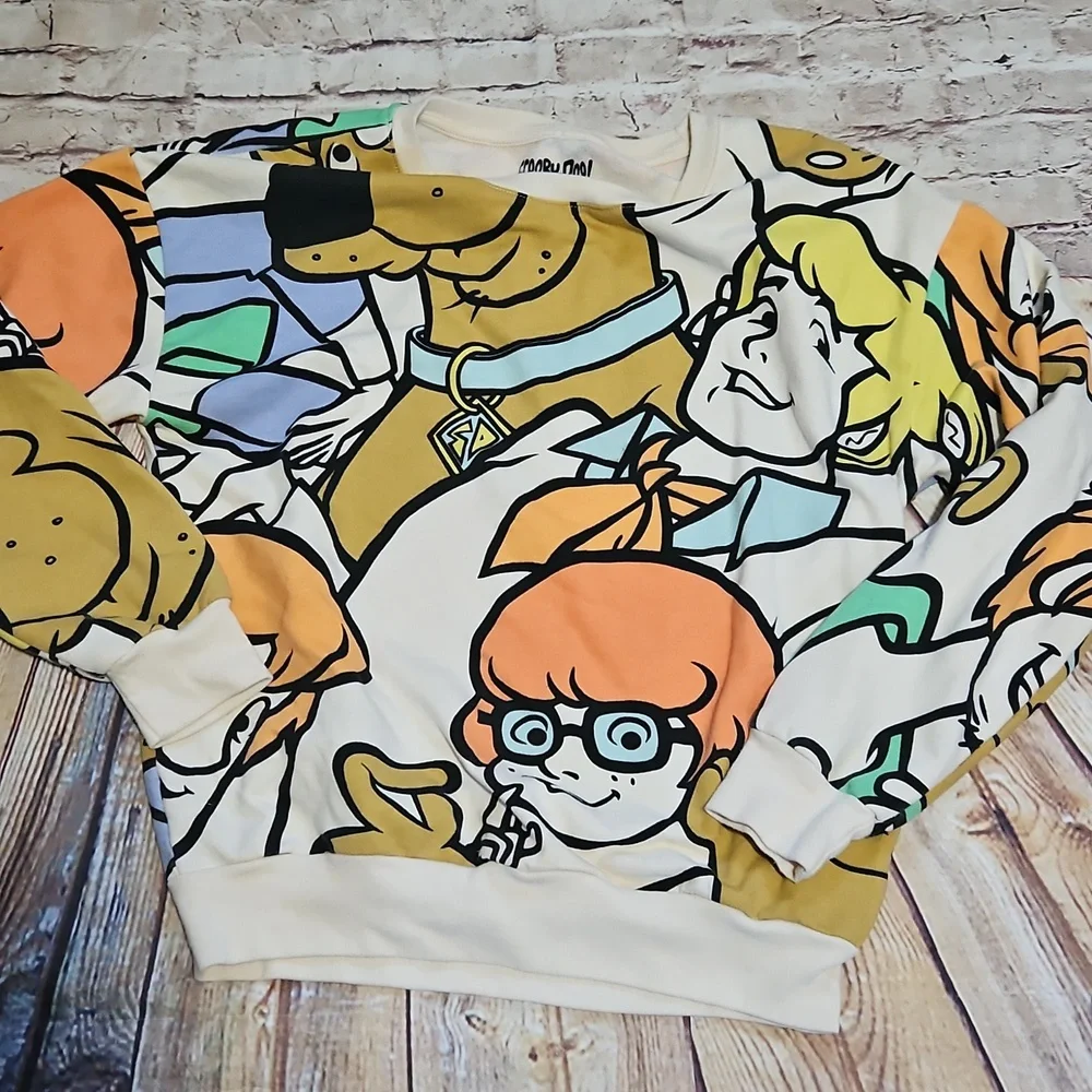 Scooby Doo Hanna Barbera Sweatshirt‎ And Scooby Plush Sz Medium